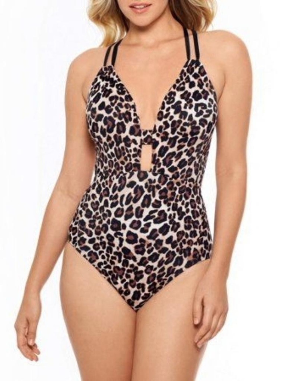 TIME AND TRU Leopard Print Swimsuit Size L